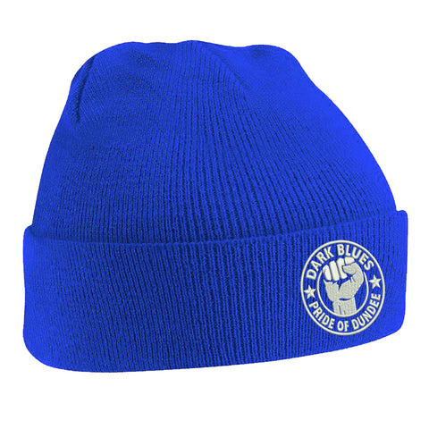 Dark Blues Pride of Dundee Embroidered Beanie Hat