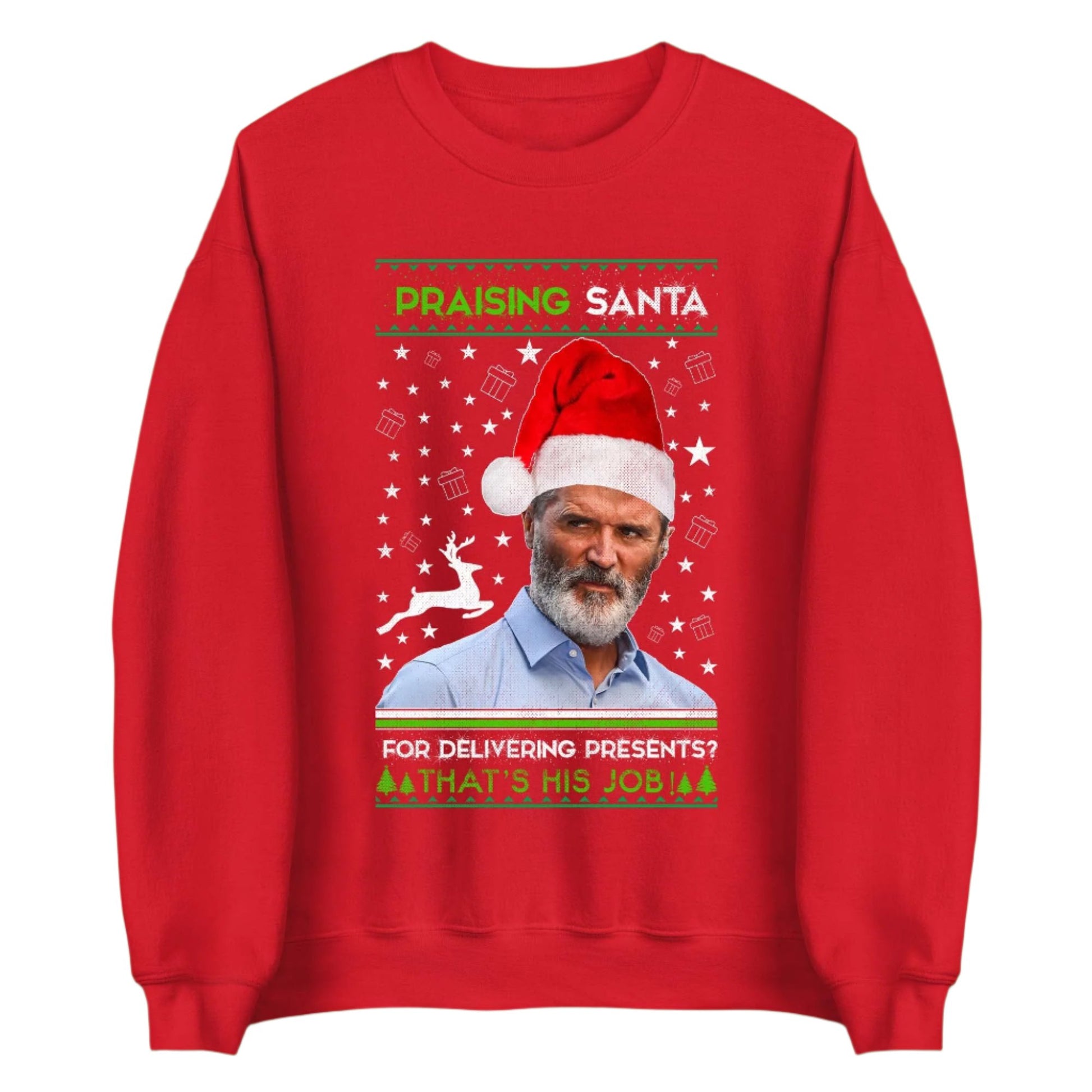 Santa Delivering Presents Roy Keane Jumper