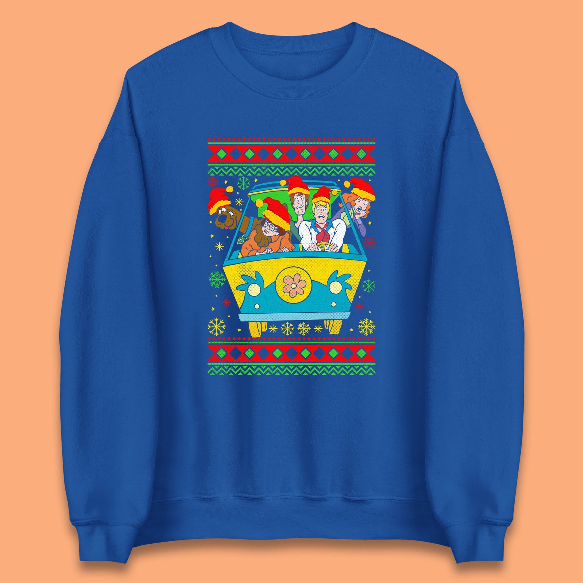 Scooby Doo Mystery Machine Christmas Jumper Mens