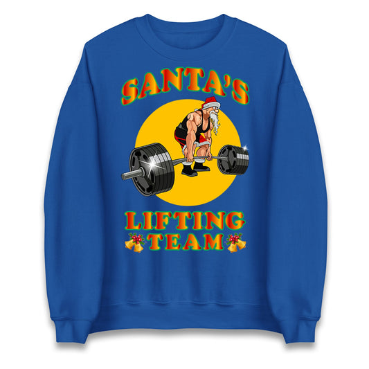 Santas Lifting Team Christmas Jumpers UK