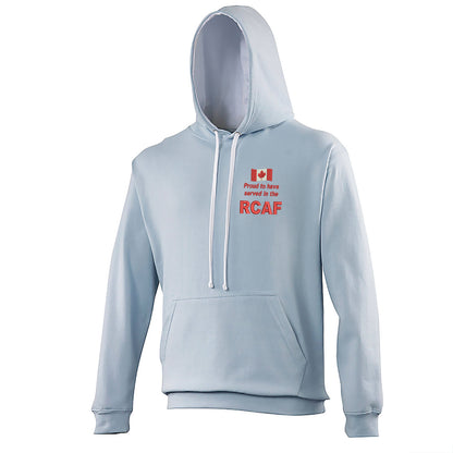 Proud to Have Served in The RCAF Embroidered Contrast Hoodie