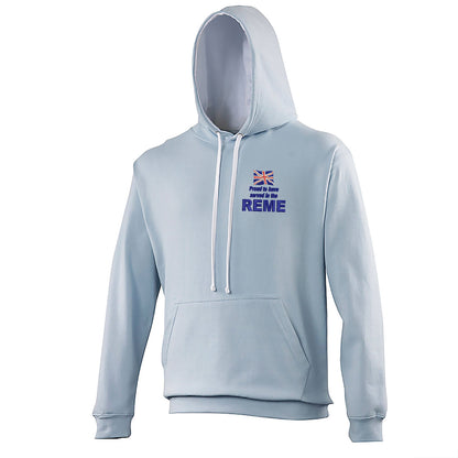 Proud to Have Served in The REME Embroidered Contrast Hoodie