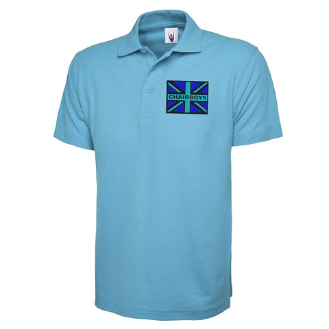 Chairboys Coloured Union Jack Embroidered Classic Polo Shirt