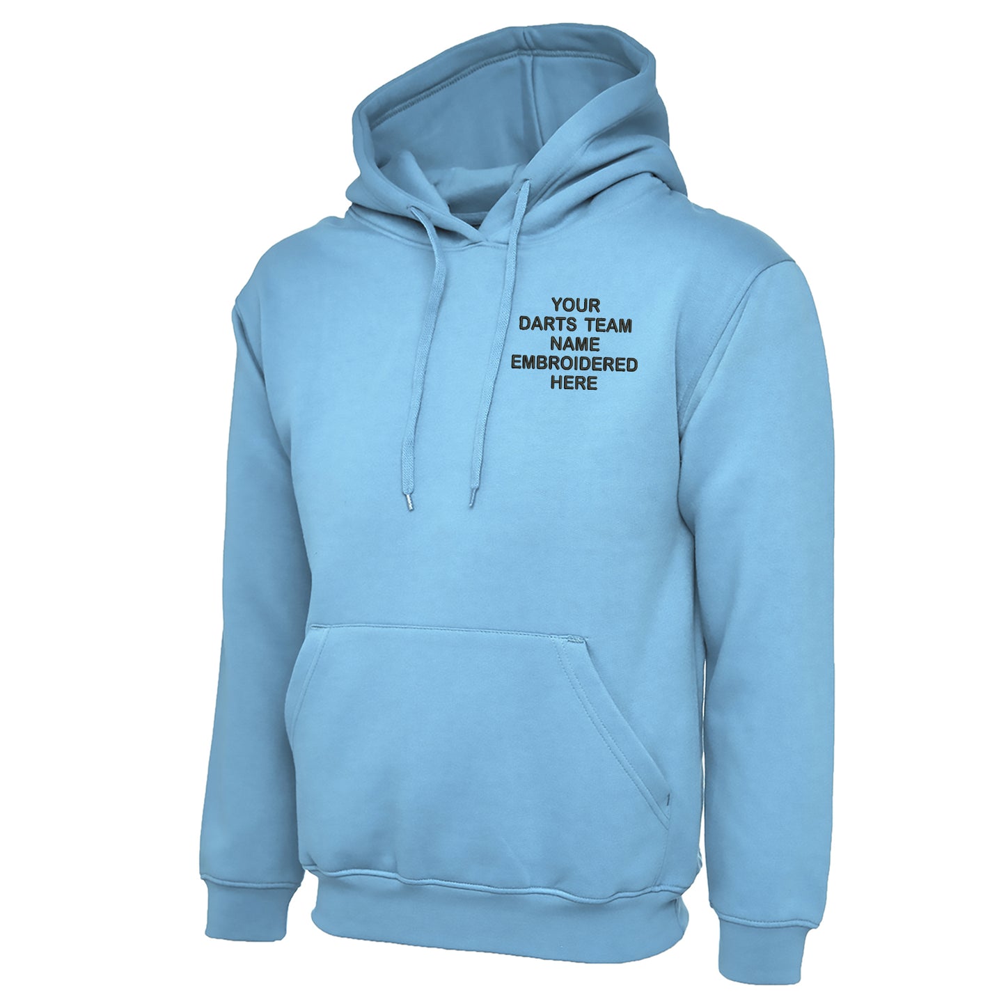 Personalised Darts Team Embroidered Hoodie