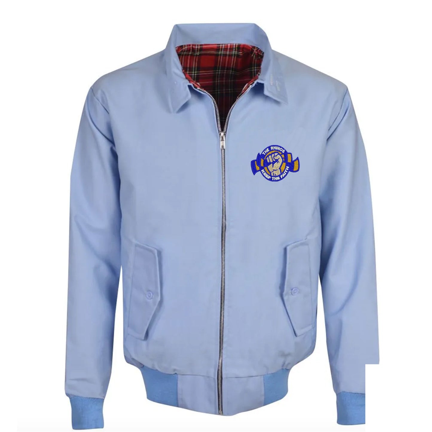 The Rhinos Keep The Faith Embroidered Classic Harrington Jacket