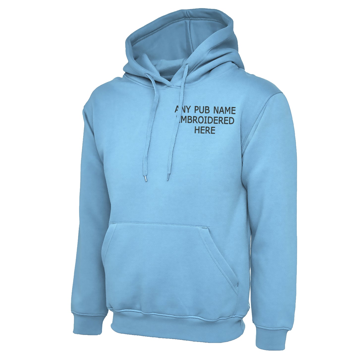 Personalised Embroidered Pub Embroidered Classic Hoodie