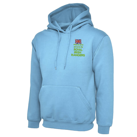 Proud to Have Served in The Royal Irish Rangers Embroidered Classic Hoodie