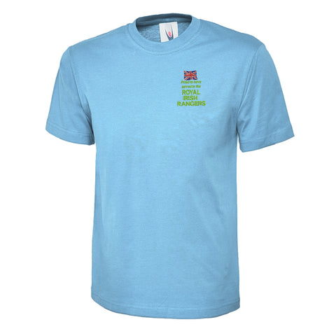 Proud to Have Served in The Royal Irish Rangers Embroidered Children's T-Shirt