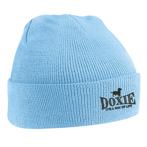 Doxie It's a Way of Life Embroidered Beanie Hat