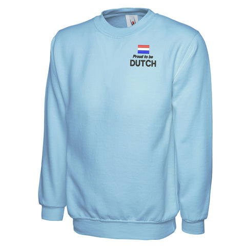 Proud to be Dutch Embroidered Classic Sweatshirt