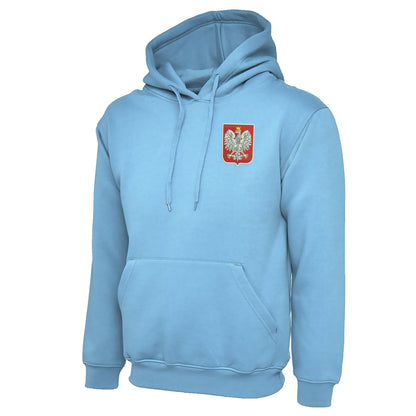 Retro Poland Embroidered Classic Hoodie