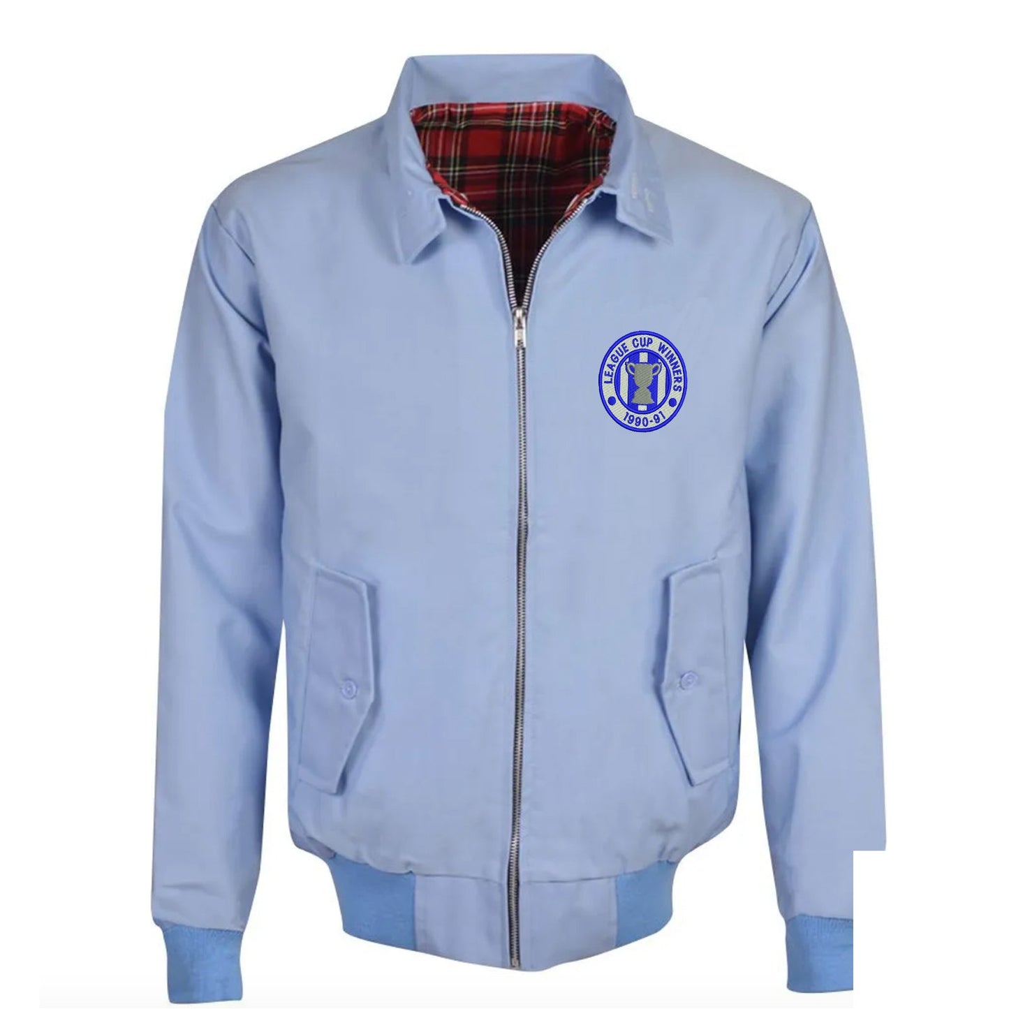 Retro Sheffield Wednesday League Cup Winners 1991 Embroidered Classic Harrington Jacket