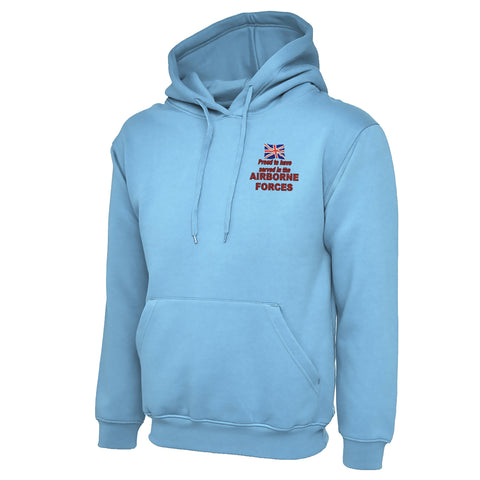 Proud to Have Served in The Airborne Forces Embroidered Classic Hoodie