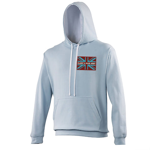 Claret & Blue Army Coloured Union Jack Hoodie