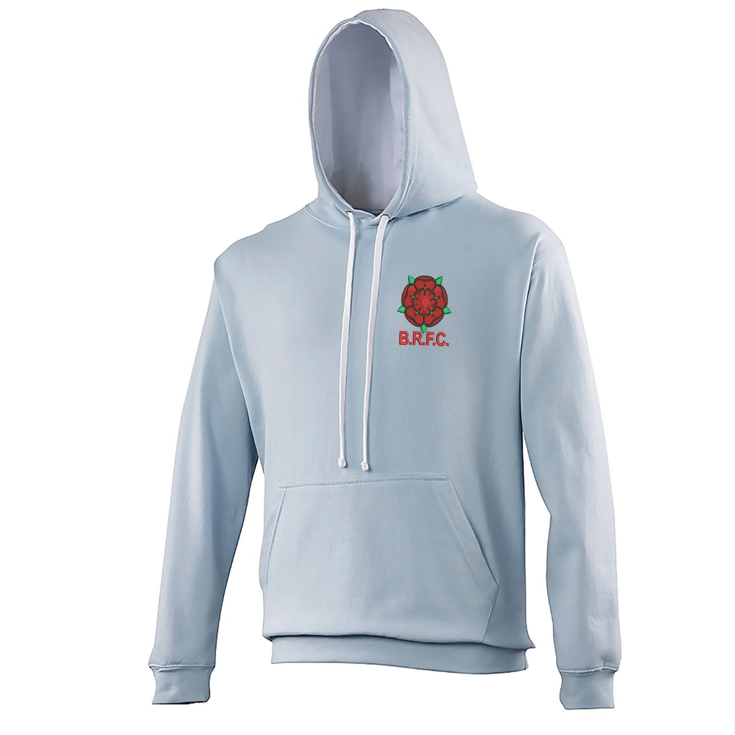 Retro Blackburn 1974 Embroidered Contrast Hoodie