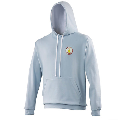 Retro Up Burnley 1972 Embroidered Contrast Hoodie