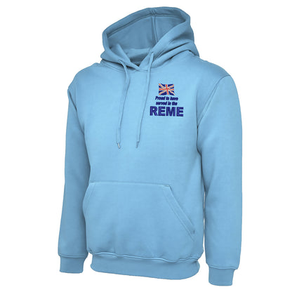 Proud to Have Served in The REME Embroidered Classic Hoodie