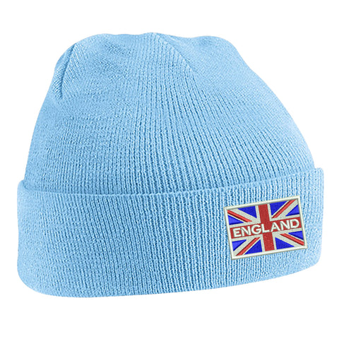 England Coloured Union Jack Beanie Hat