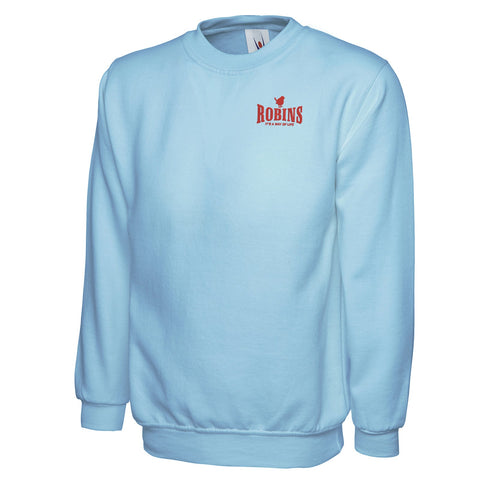 Robins It's a Way of Life Embroidered Classic Sweatshirt