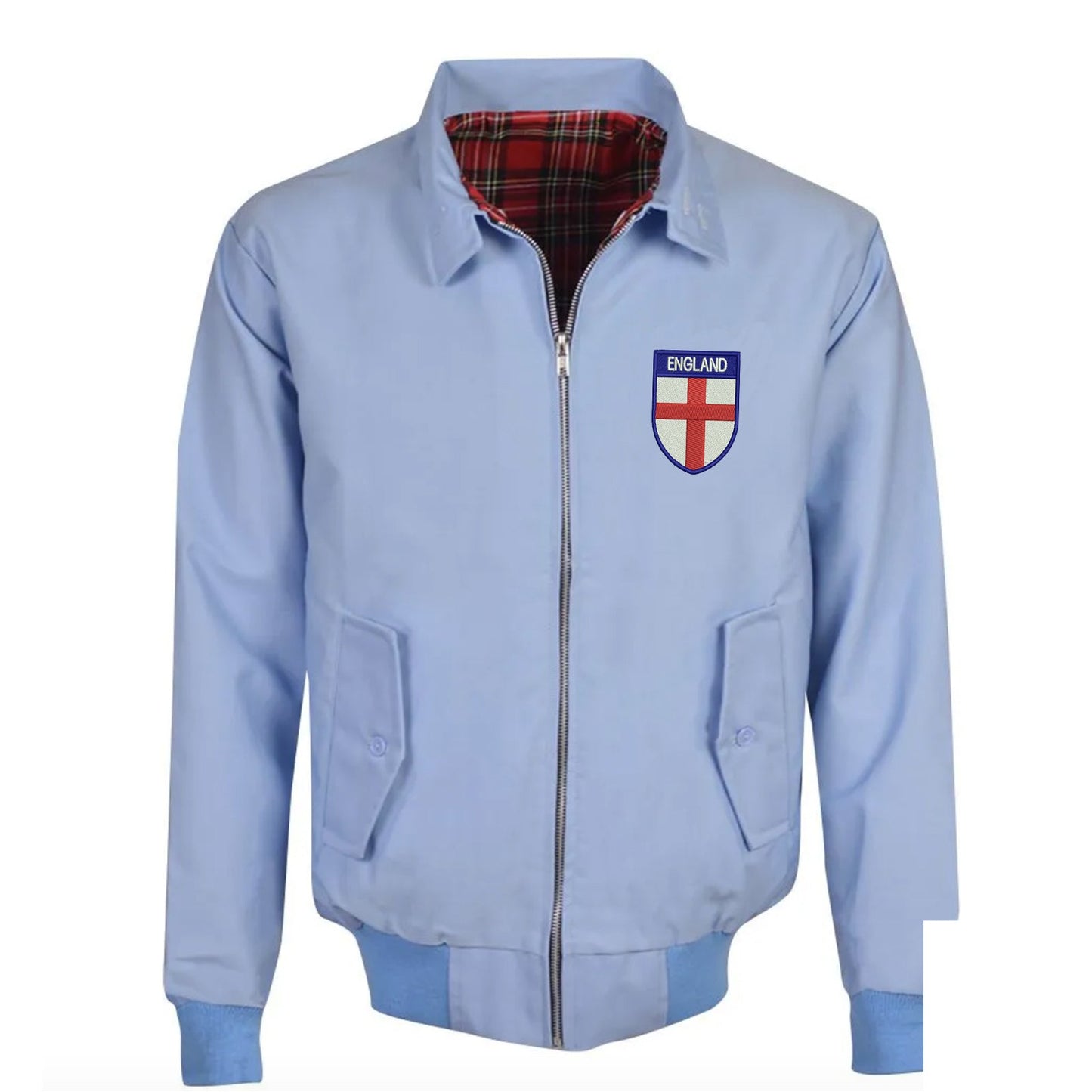 Flag of England Shield Embroidered Classic Harrington Jacket