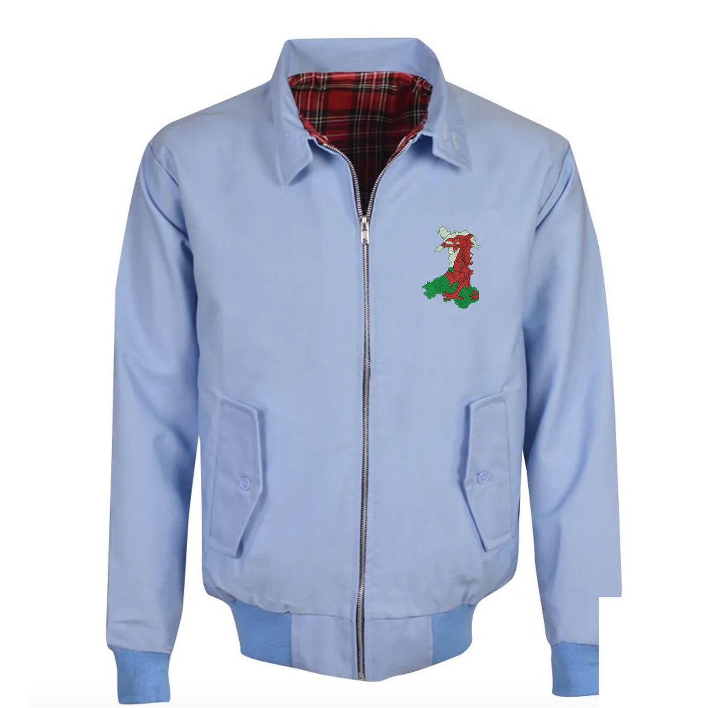 Wales Flag Map Embroidered Classic Jacket