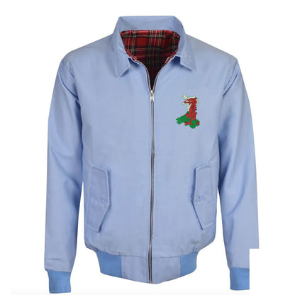 Wales Flag Map Embroidered Classic Jacket