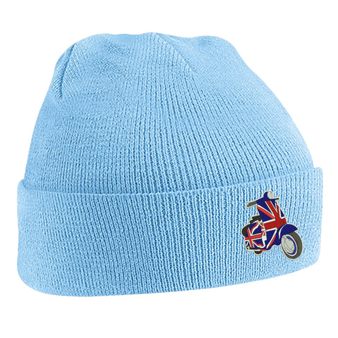 MOD Union Jack Scooter Embroidered Beanie Hat