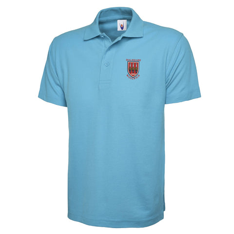 Retro Dial Square Embroidered Classic Polo Shirt