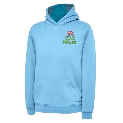 Proud to Have Served in The Rifles Embroidered Children's Hoodie