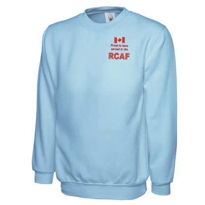 Proud to Have Served in The RCAF Embroidered Classic Sweatshirt