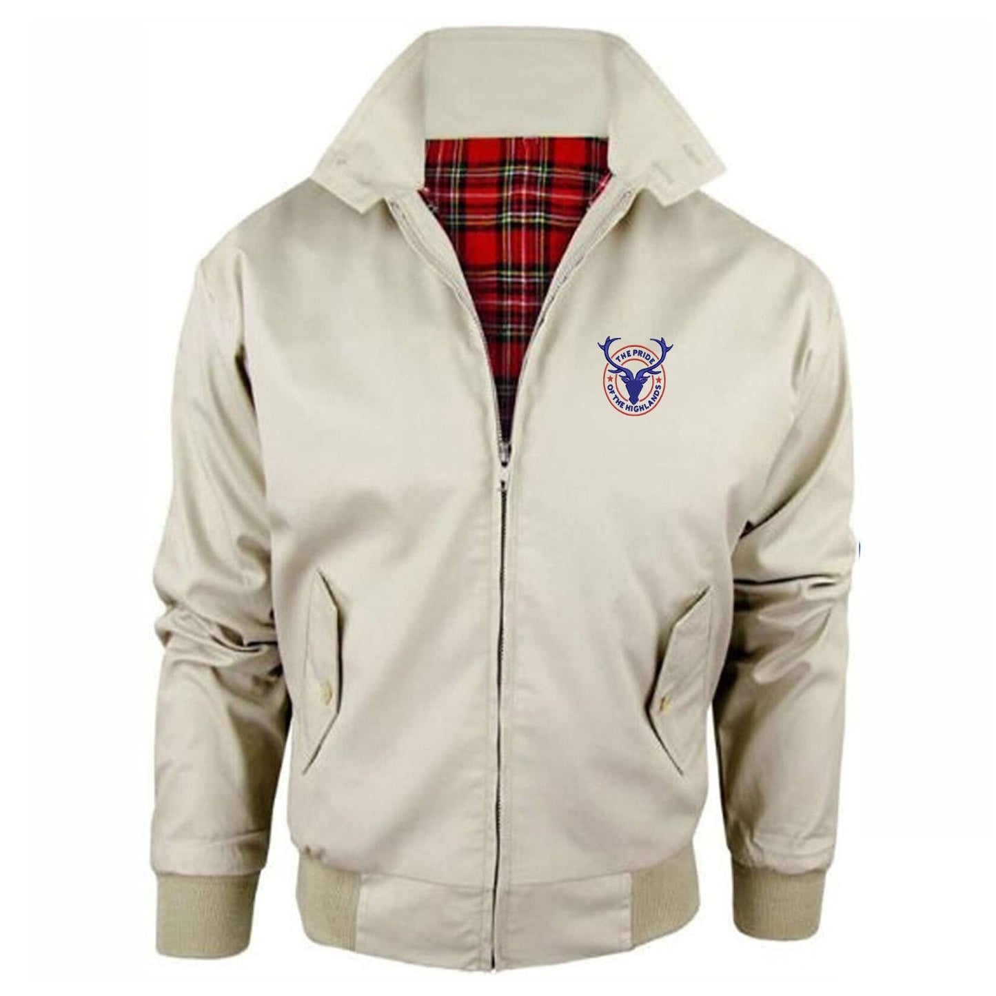 The Pride of The Highlands Embroidered Classic Harrington Jacket