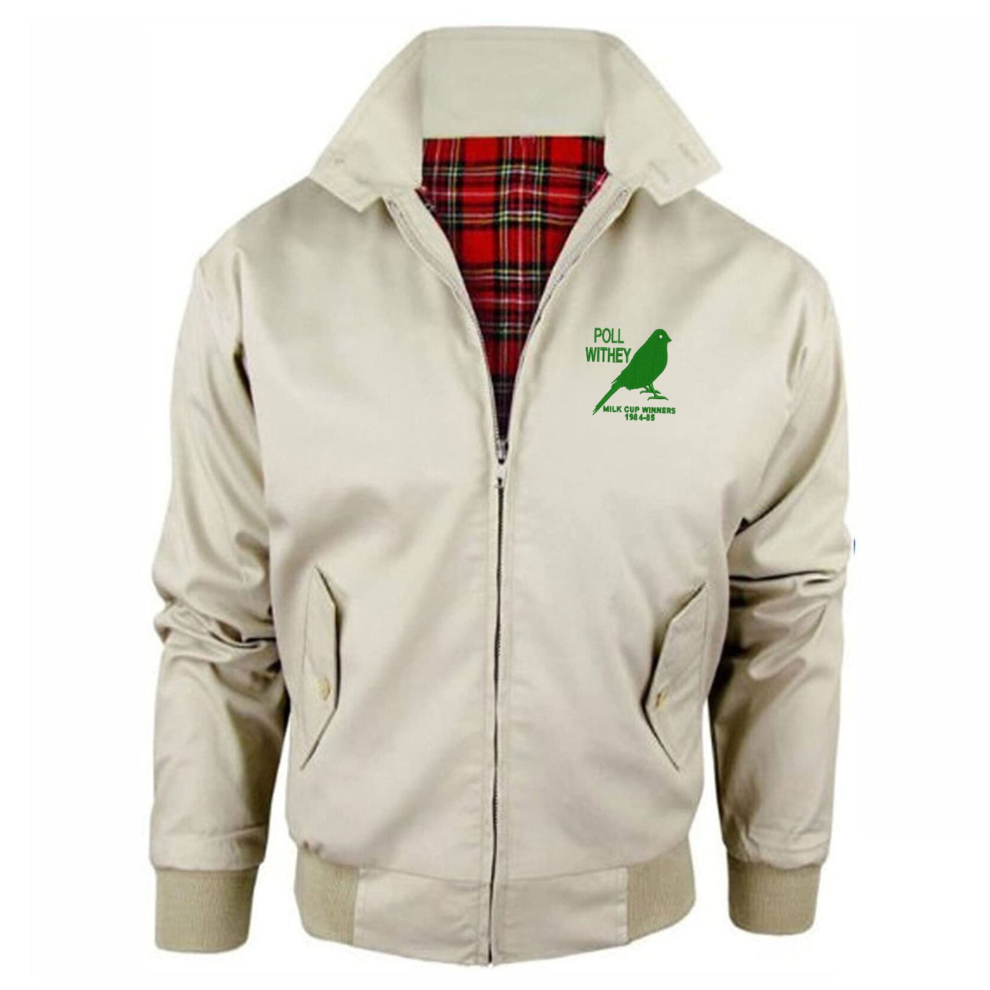 Retro Norwich Milk Cup Winners 1984-85 Embroidered Classic Harrington Jacket