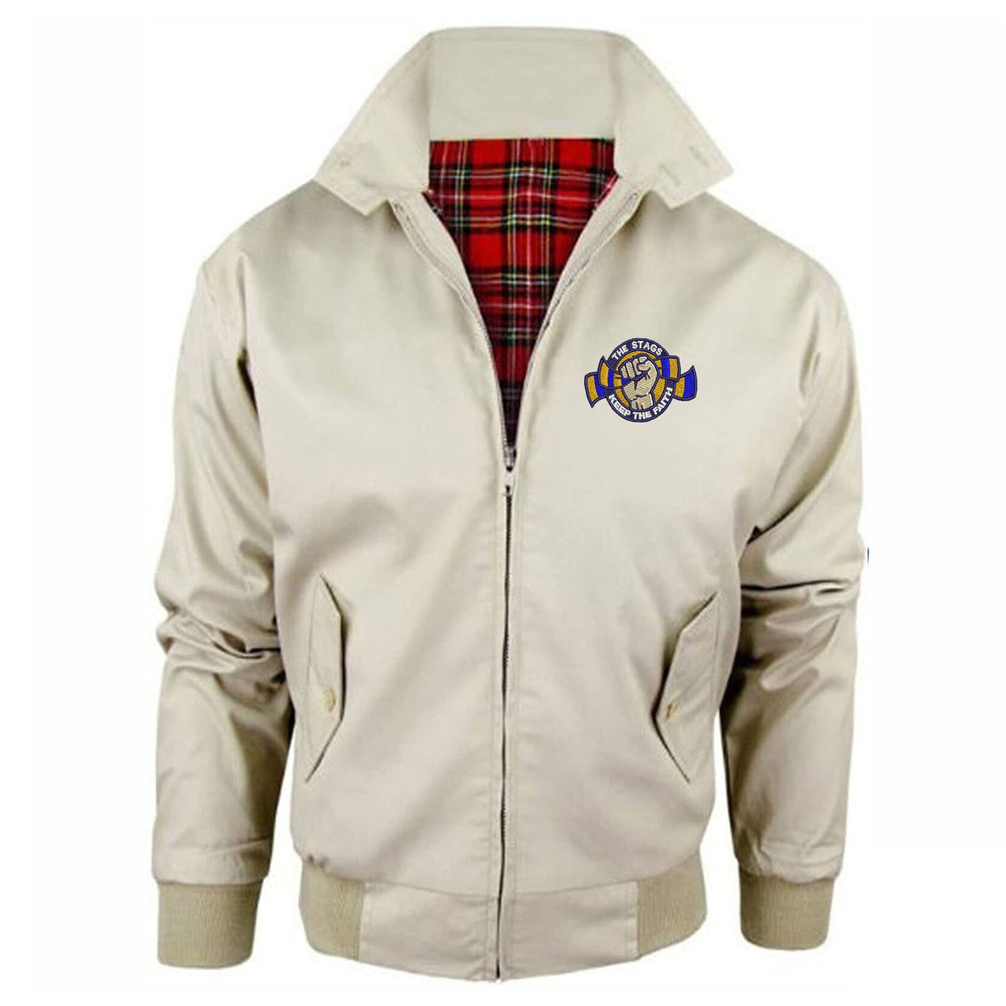 The Stags Keep The Faith Embroidered Classic Harrington Jacket