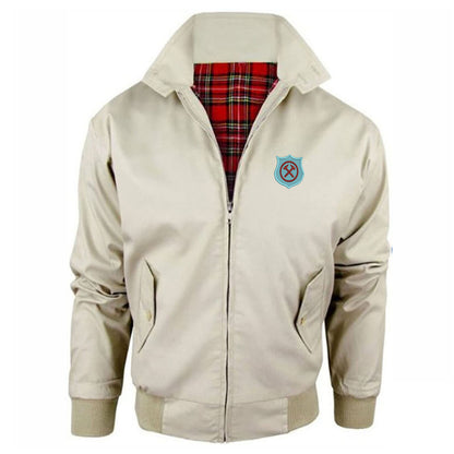 Retro West Ham 1923 Embroidered Classic Harrington Jacket