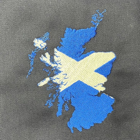 Scotland Flag Map Polo Shirt