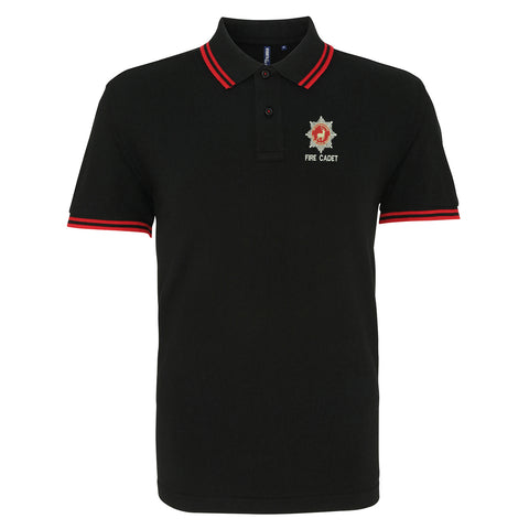 Hertfordshire Fire Service Fire Cadet Embroidered Tipped Polo Shirt