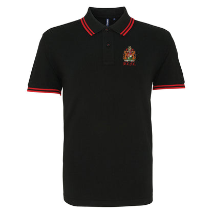 Retro Bristol City 1950s Embroidered Tipped Polo Shirt