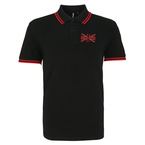 Bournemouth Union Jack Embroidered Tipped Polo Shirt