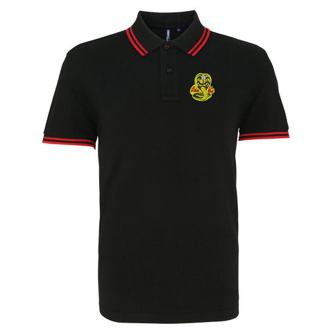 Cobra Kai Embroidered Tipped Polo Shirt