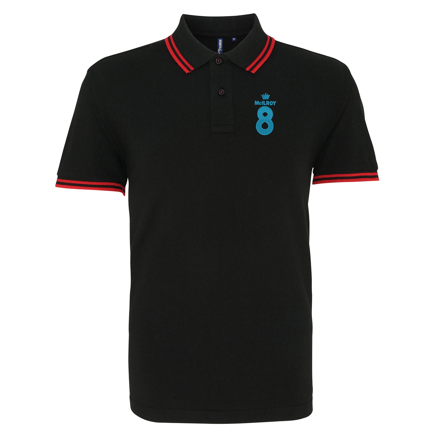 McIlroy 8 Embroidered Tipped Polo Shirt