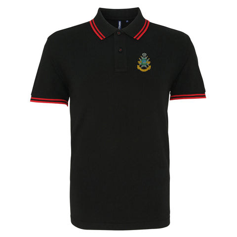 Sherwood Foresters Embroidered Tipped Polo Shirt