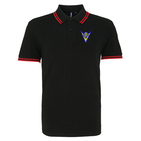 Retro Bury 1974 Embroidered Tipped Polo Shirt