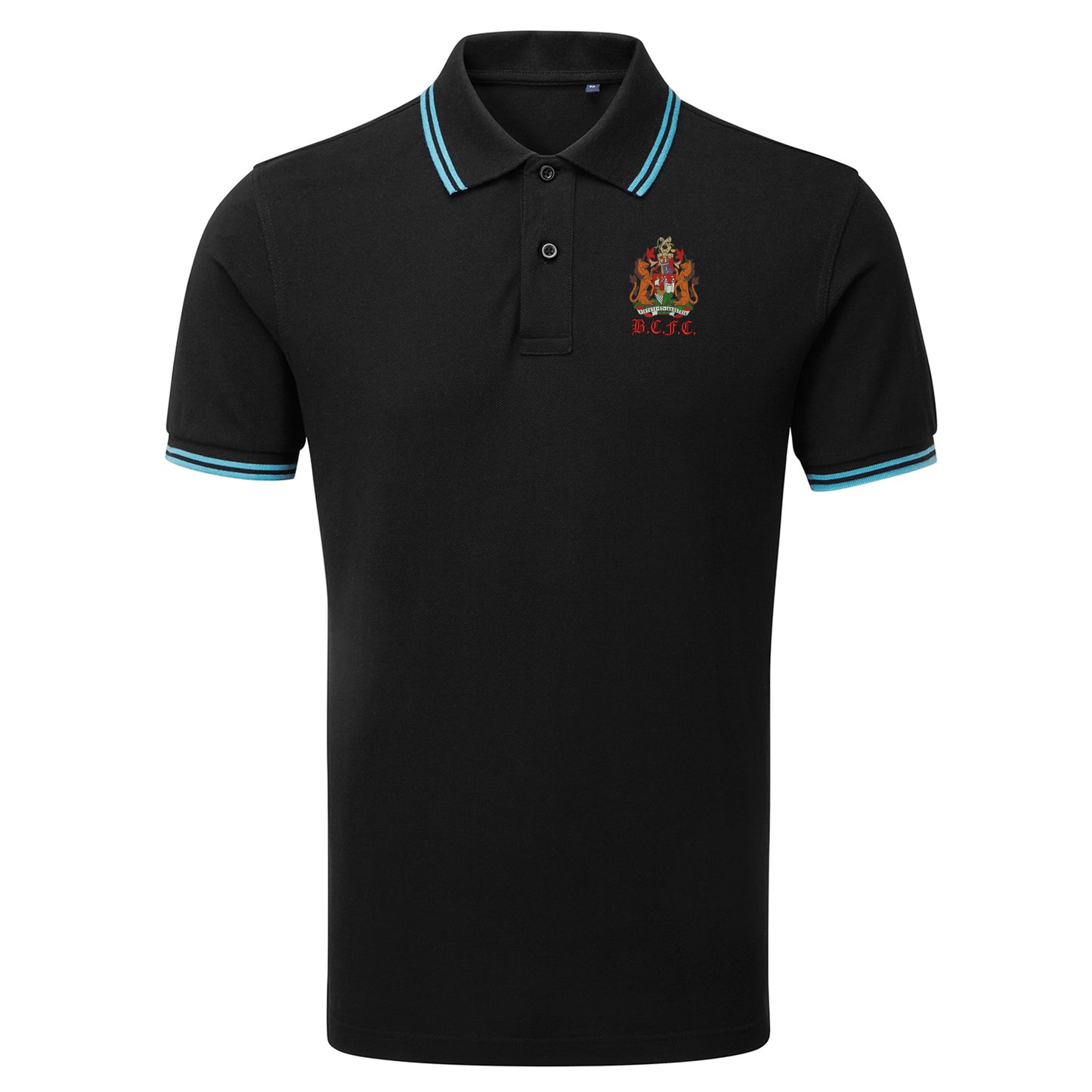 Retro Bristol City 1950s Embroidered Tipped Polo Shirt