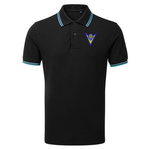 Retro Bury 1974 Embroidered Tipped Polo Shirt