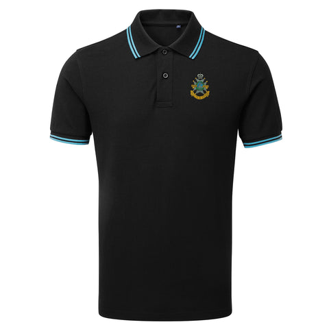 Sherwood Foresters Embroidered Tipped Polo Shirt