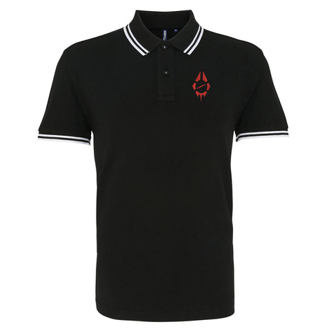 Radio Birdman Embroidered Tipped Polo Shirt