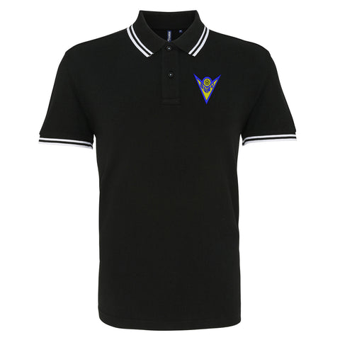 Retro Bury 1974 Embroidered Tipped Polo Shirt