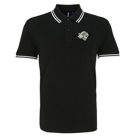 Retro Derby 1968 Embroidered Tipped Polo Shirt