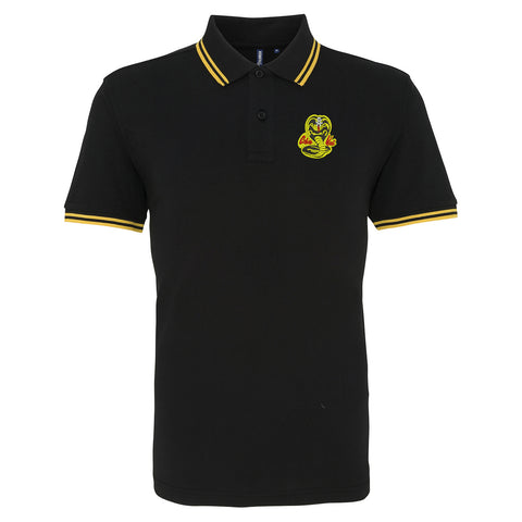 Cobra Kai Embroidered Tipped Polo Shirt