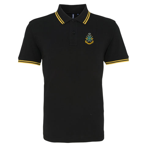 Sherwood Foresters Embroidered Tipped Polo Shirt